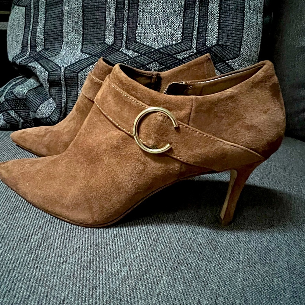 Nine West Suede Finish Booties - New!